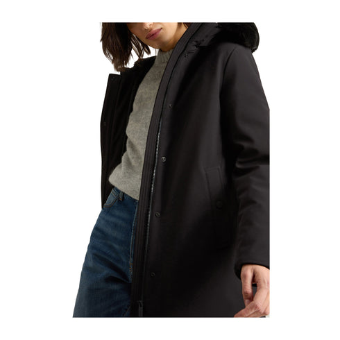 Woolrich Parka Parka Donna Firth con pelliccia Nero A24 - WOOLRICHCFWWOU1017FRUT3496 - 100 - XS - Francavilla Moda